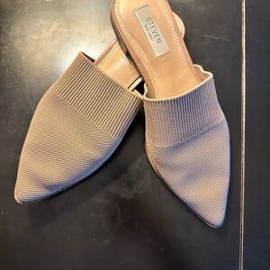 Steven By Steve Madden Tan Knit Mules